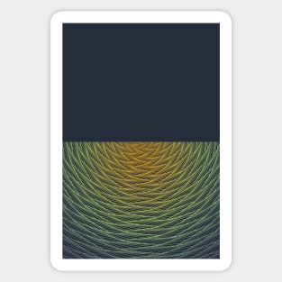 Overlapping Ripples Line Pattern Sticker